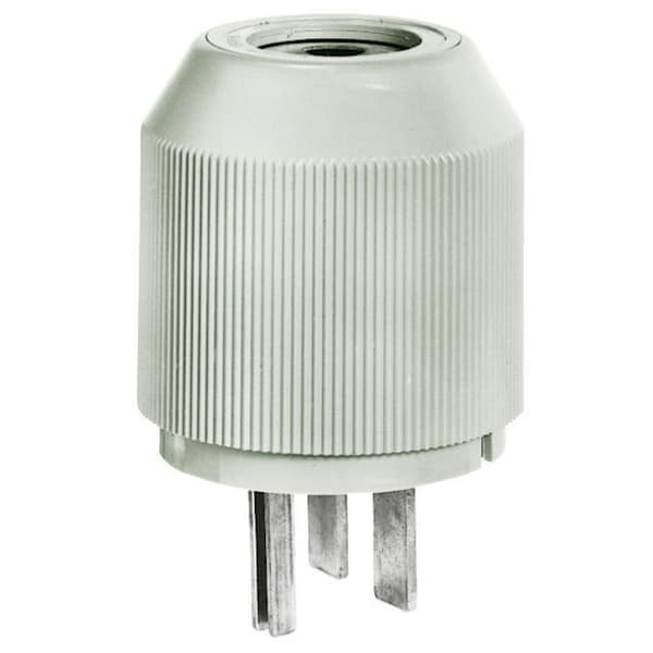 Straight Blade Plug, 6-30P, 30 A, 250V, 2 Pole, Screw Terminals, Grounded